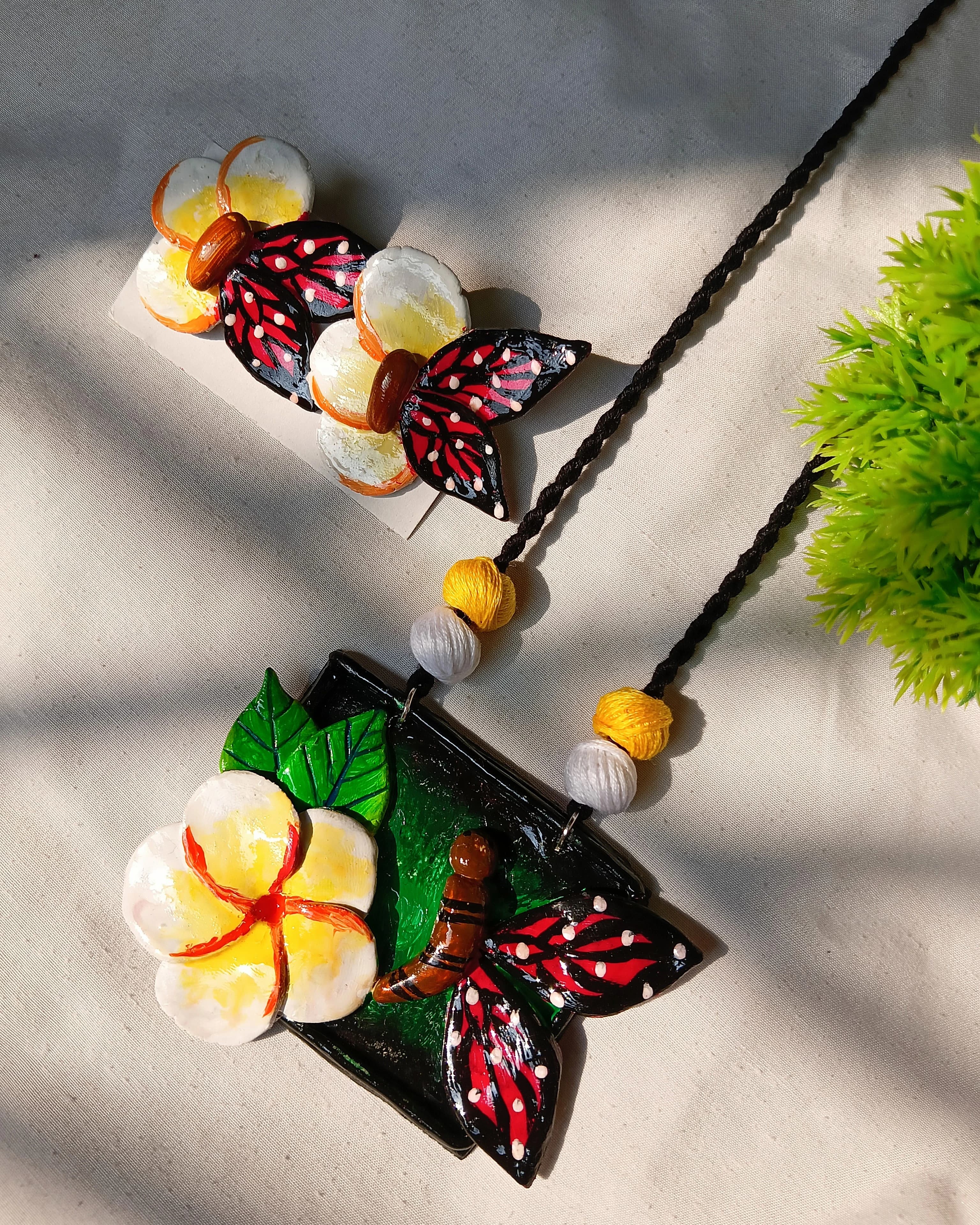 Hand made clay jewelry