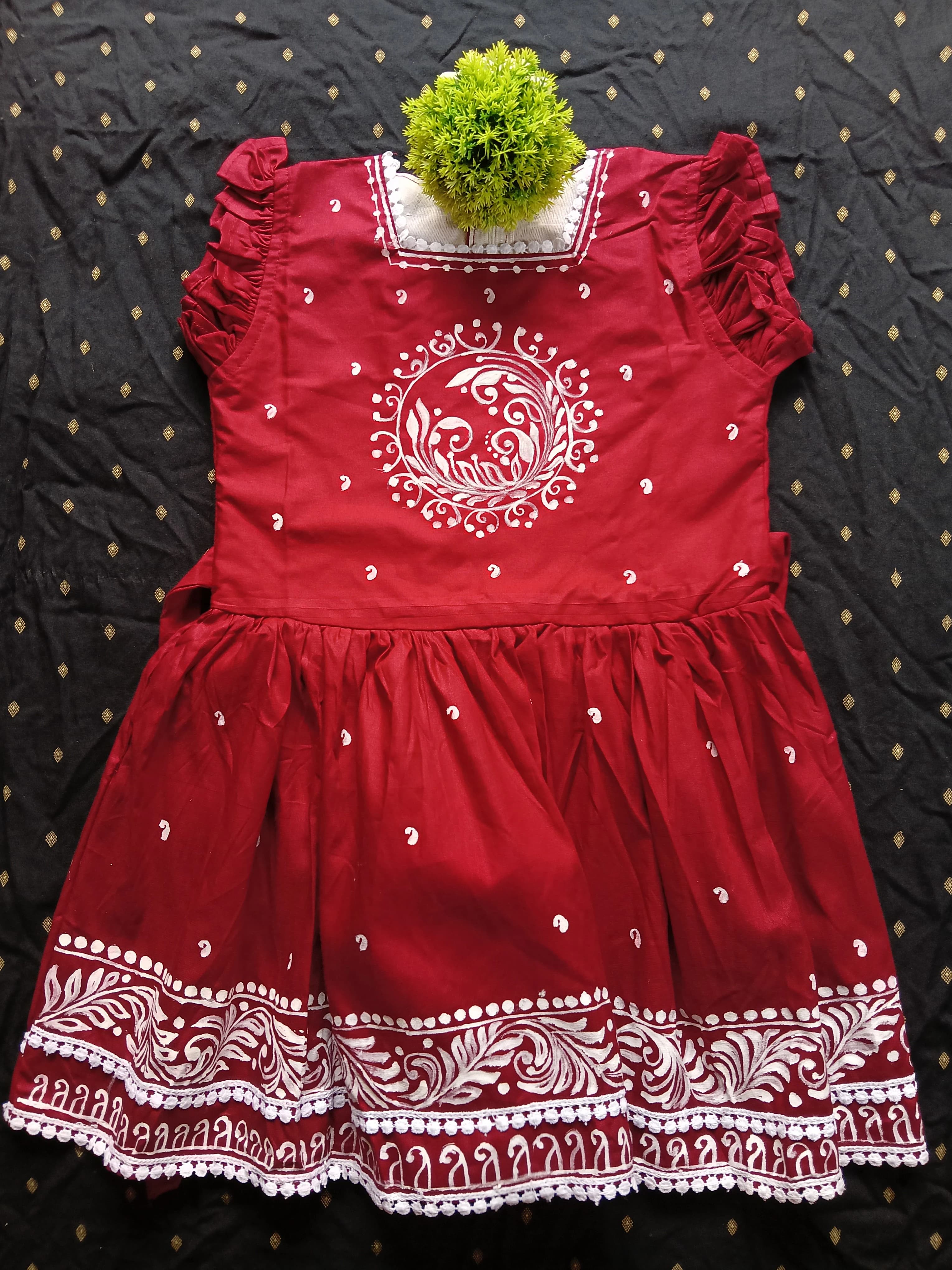 Hand painted dress